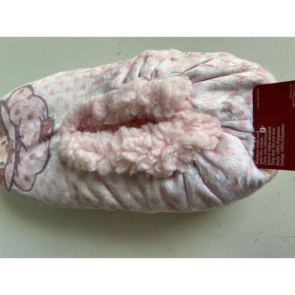 Fuzzy Babba Strawberry Shortcake Non Slip Slipper Socks Women’s Sz S/M 5.5-7.5 - Picture 8 of 14